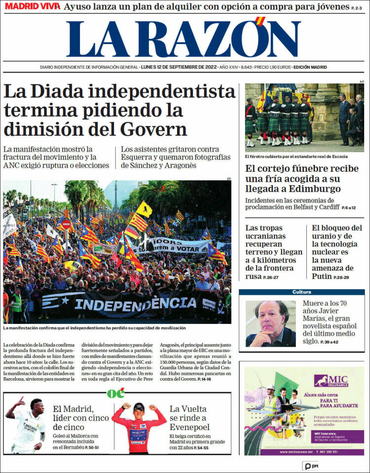 Portada del diari 