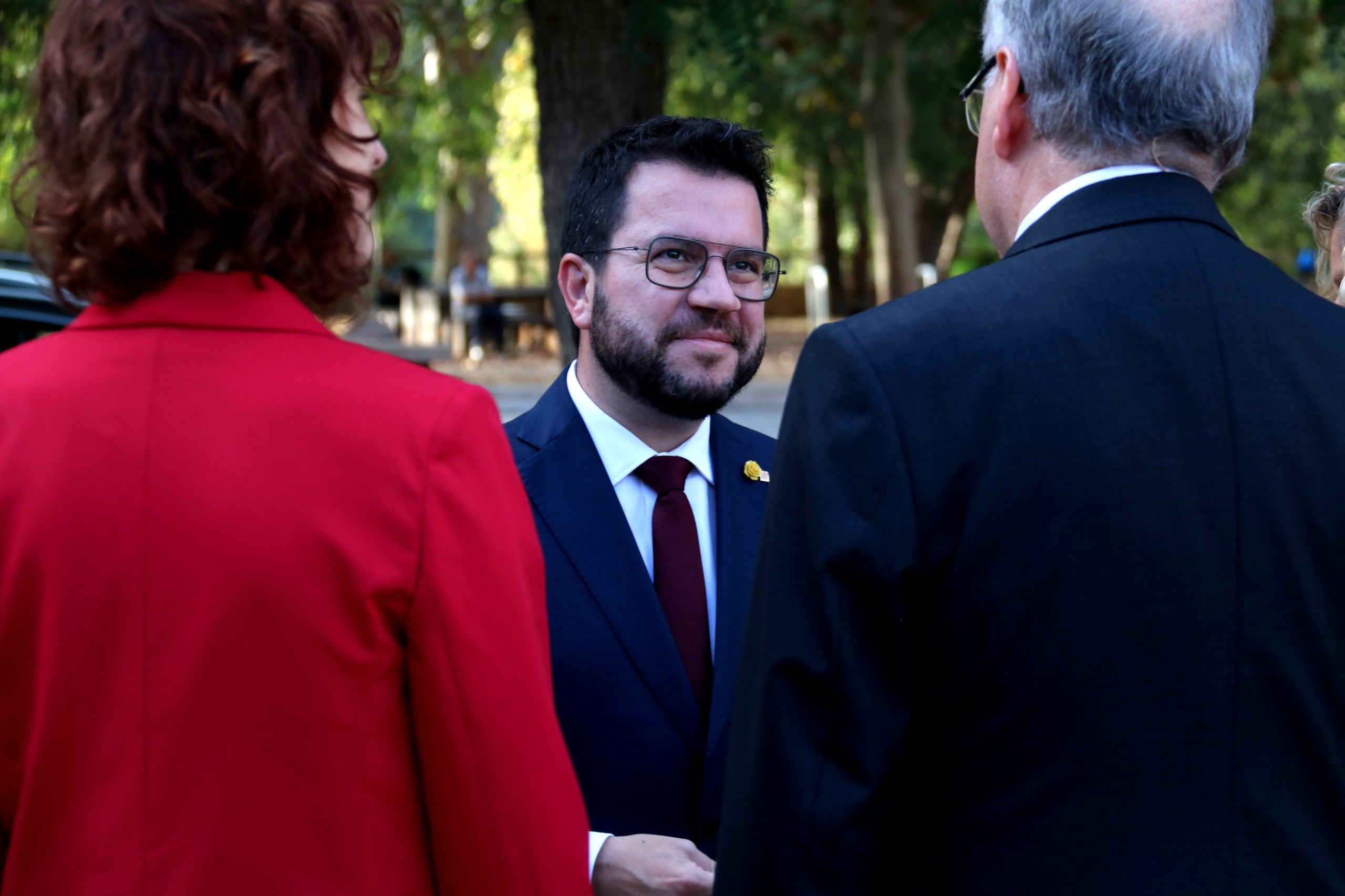 El president de la Generalitat, Pere Aragonès, a l'acte de commemoració del 3/4 de Mil·lenni del Consolat de Mar a Tortosa | ACN