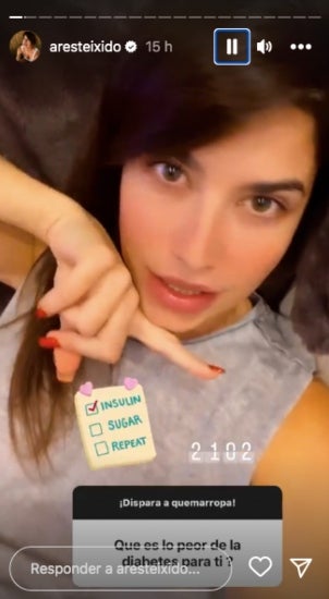 Ares Teixidó se sincera sobre la diabetis - Instagram
