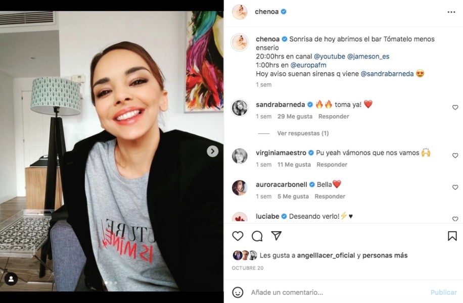 Chenoa nega haver-se operat la cara - Instagram