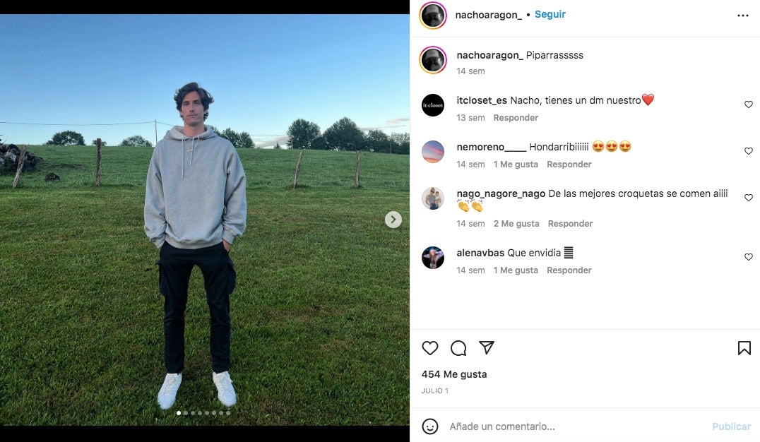 El fill petit d'Emilio Aragón es dedica a la moda - Instagram