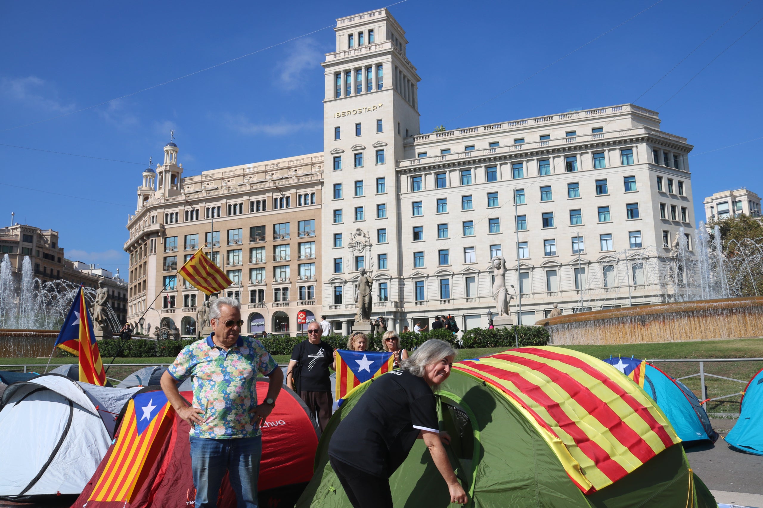 L'ANC aixeca l'acampada per denunciar la causa general contra l'independentisme / ACN