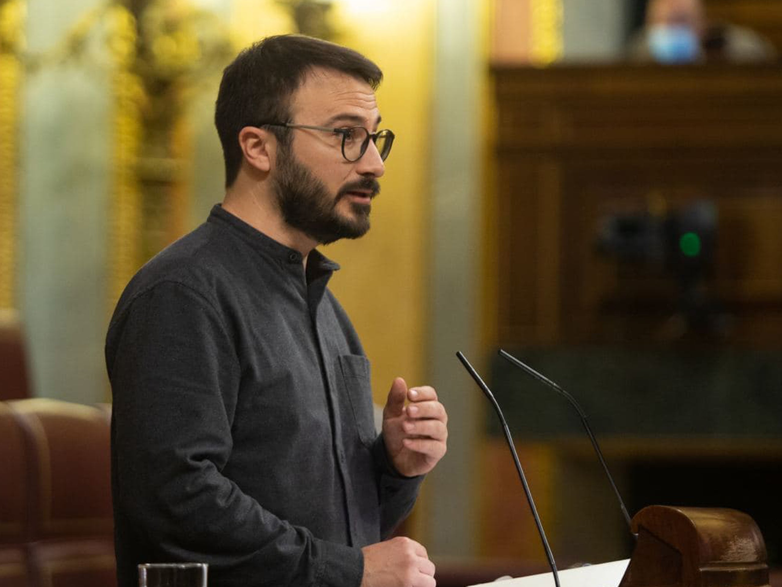 El diputat de la CUP al Congrés Albert Botran alerta que el govern espanyol vol destinar 27.000 milions a defensa | Congrés dels Diputats