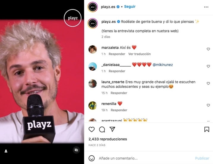 Miki Nuñez parla de la seva vida privada - Instagram