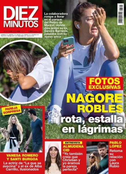 Nagore Robles, caçada en unes fotos mentre plorava en un parc - 'Diez Minutos'