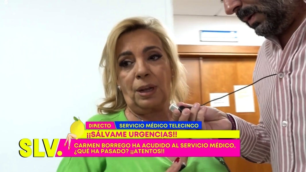 Carmen Borrego, atesa pels metges en directe - Telecinco