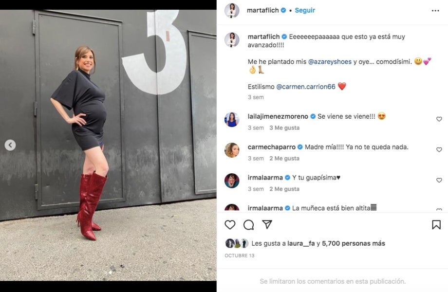 Marta Flich anuncia el naixement de la seva primera filla - Instagram