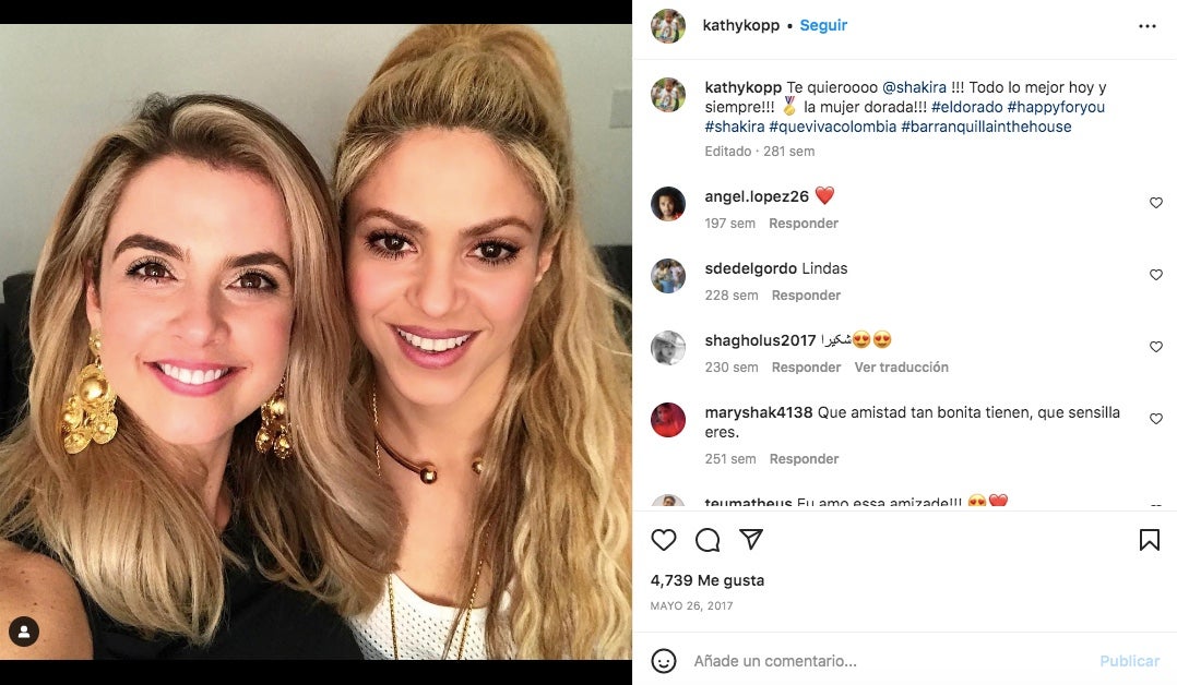 Shakira i Kathy Kopp sempre han estat unides - Instagram