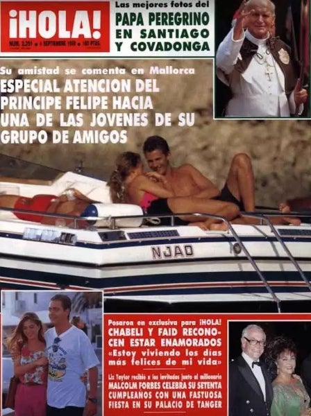 Felip i Isabel Sartorius, enxampats a bord d'un iot - ¡Hola!