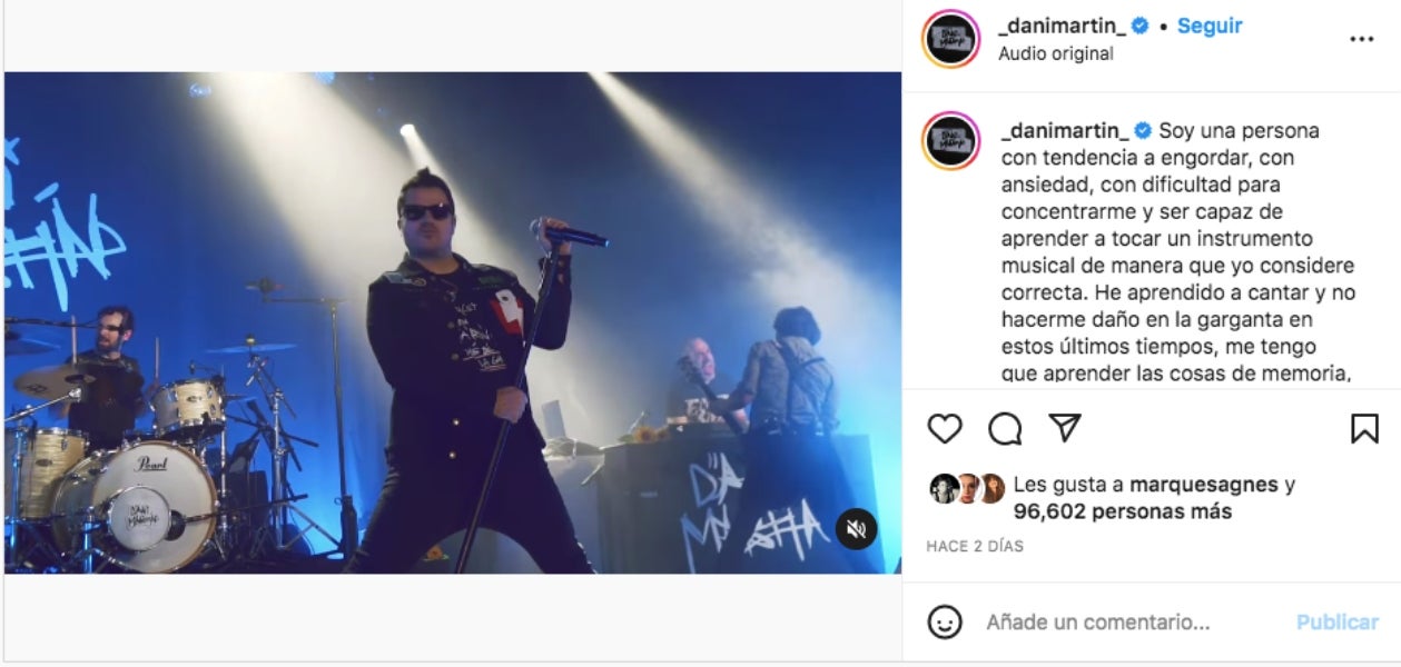 Un missatge de Dani Martín preocupa els fans - Instagram