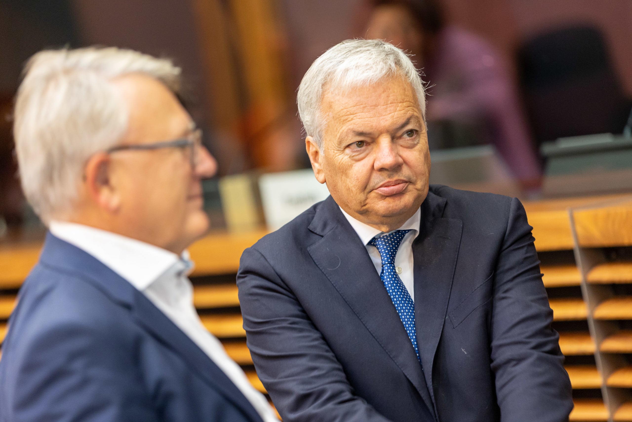 L'eurocomissari de Justícia, Didier Reynders, durant una reunió dels membres de la Comissió Europea | ACN