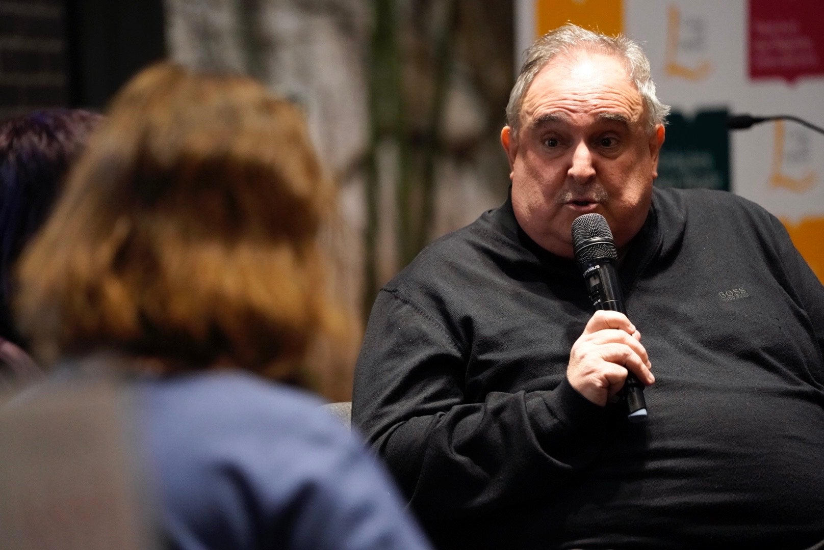 Jordi Grau, en un moment de la presentació a la Casa del Llibre de Barcelona per presentar