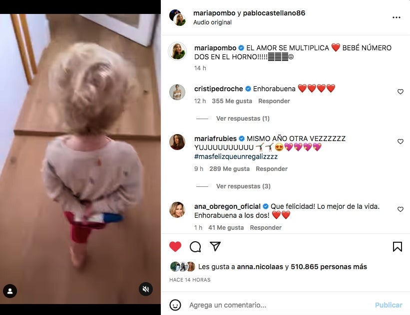 El petit Martín, encarregat de donar la notícia - Instagram