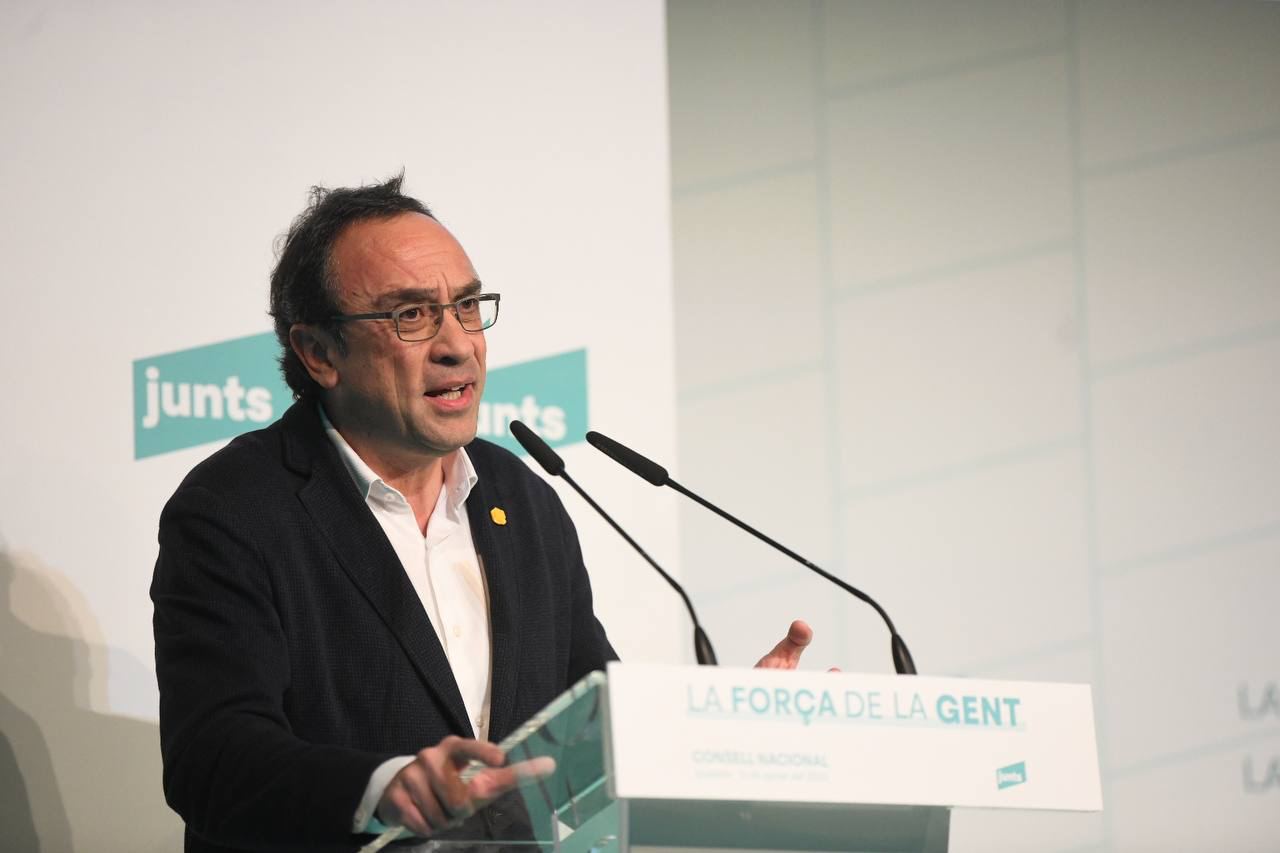 El president del Consell Nacional de Junts, Josep Rull, a Igualada / Junts