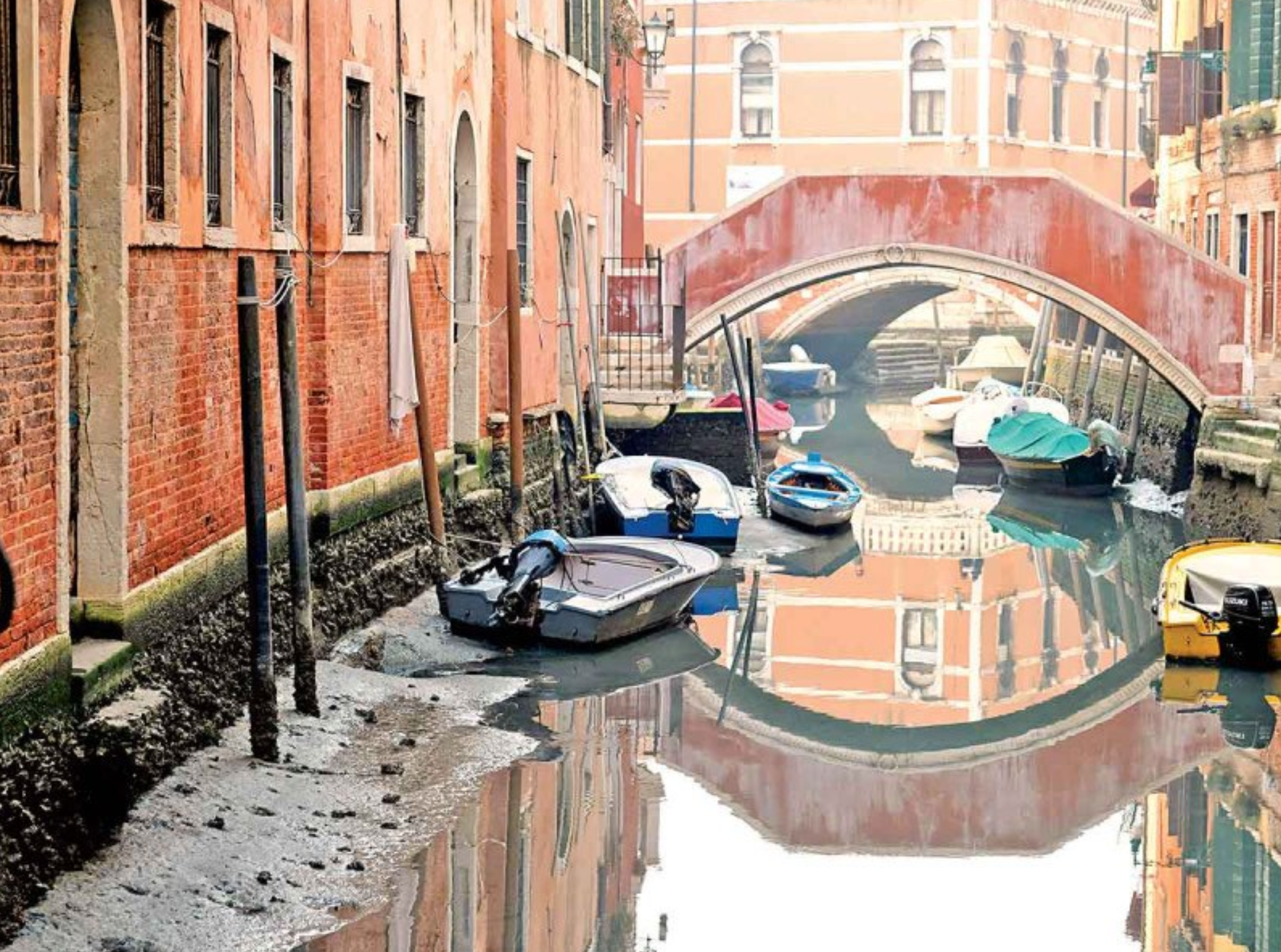 Venecia sin agua / Twitter