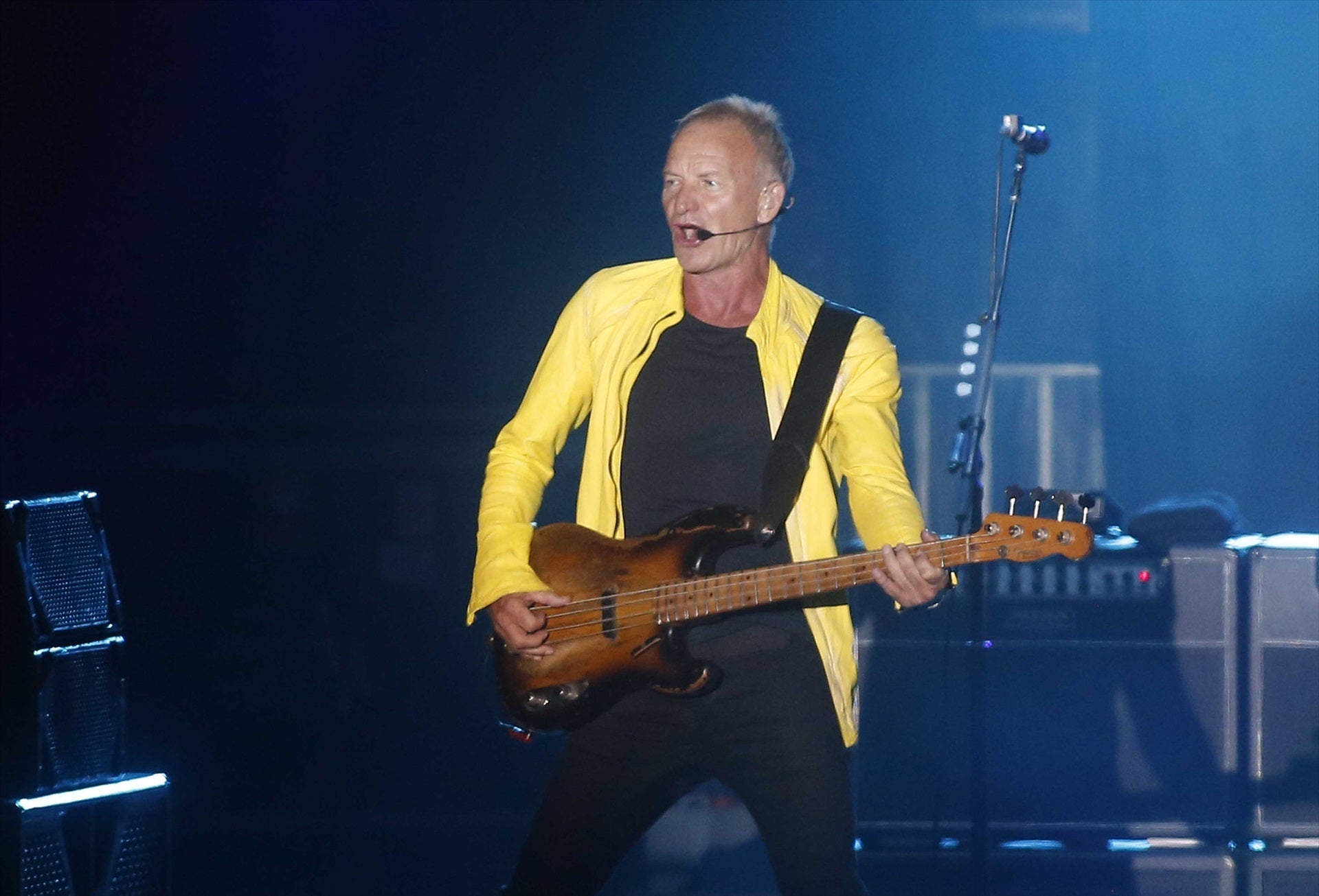 El cantante de rock británico, Sting, durante un concierto a Vigo, para presentar la suya gira 'My Songs' | Europa Press