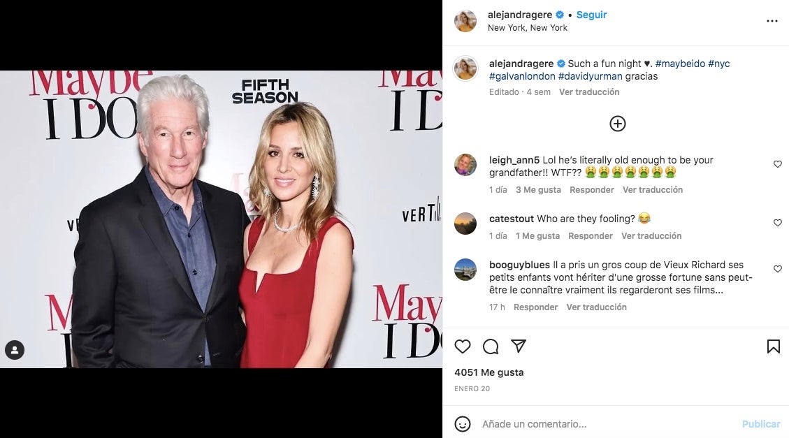 El actor estaba corderó en el unóltima aparició en públic con la mujer - Instagram