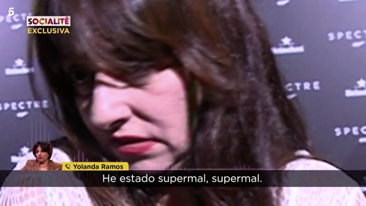 La actriz reconoce que ha sido asustada - Telecinco