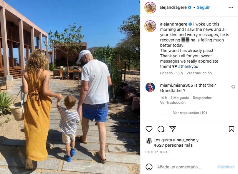 Richard Gere se recupera després de un ingrés hospitalario - Instagram