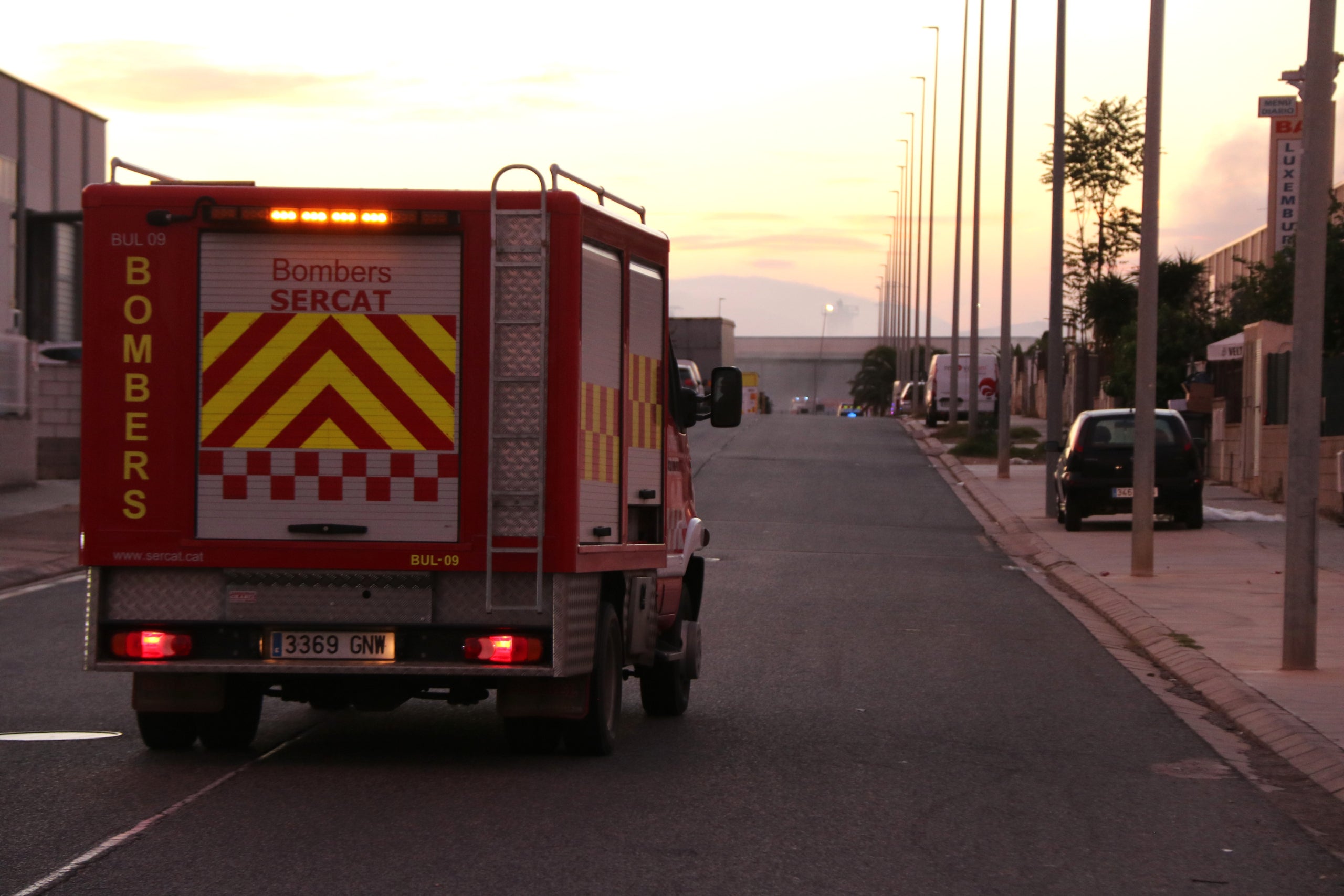 Detalle de uno de los vehículos del cuerpo de Bomberos de Barcelona | ACN