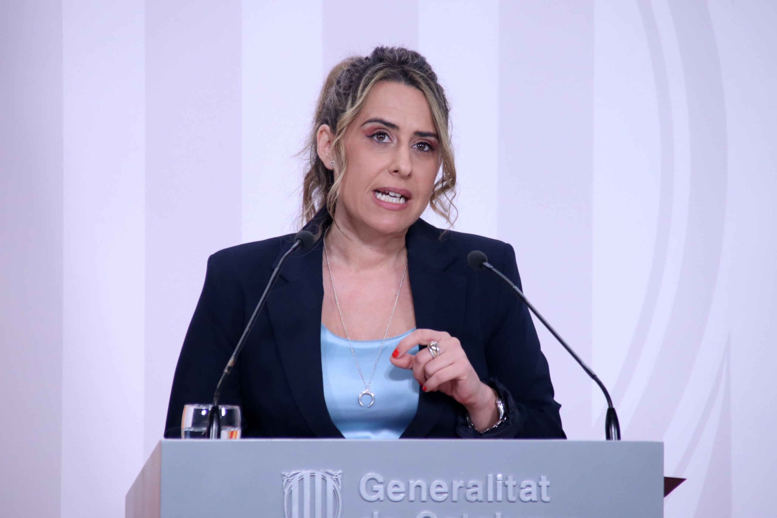 La portaveu del Govern, Patrícia Plaja, en roda de premsa | ACN