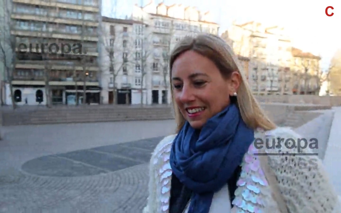 Ainhoa Armentia, enfadada amb la premsa - Europa Press