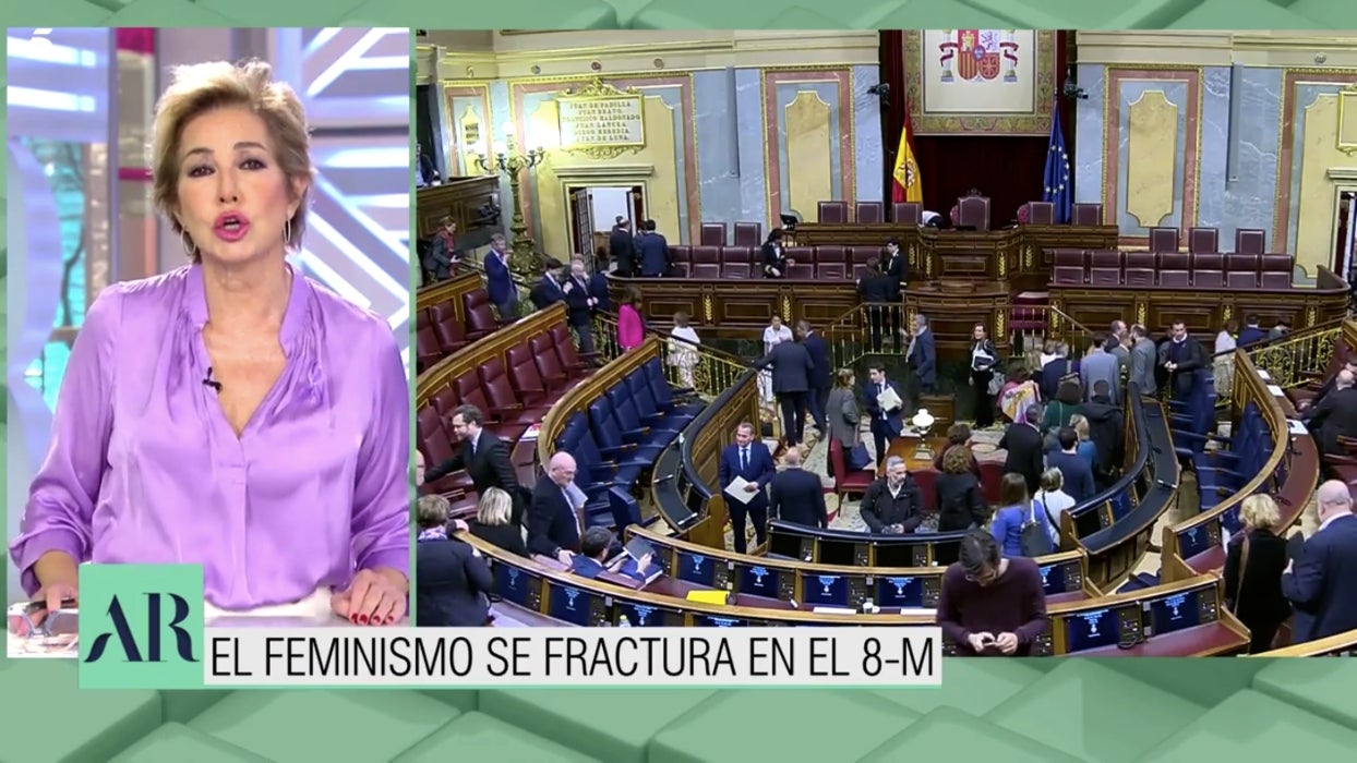 Ana Rosa critica la fracturació del govern espanyol - Telecinco