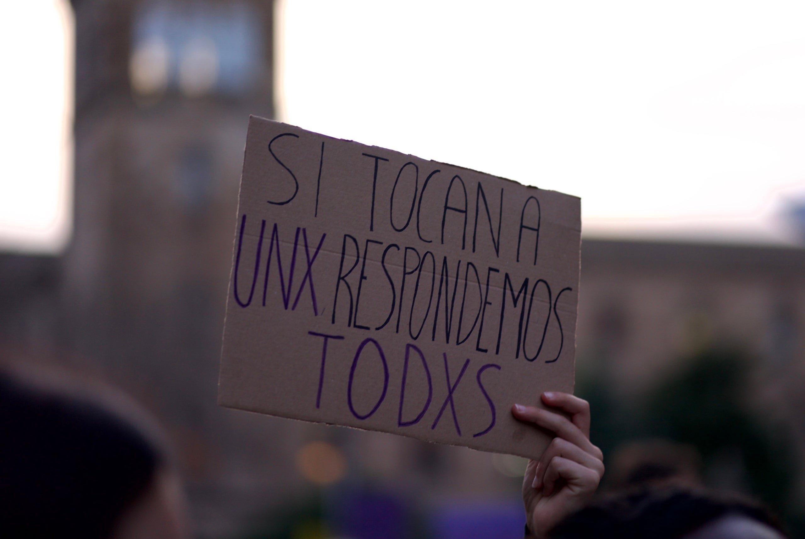 Cartel feminista en el 8-M / Mireia Comas