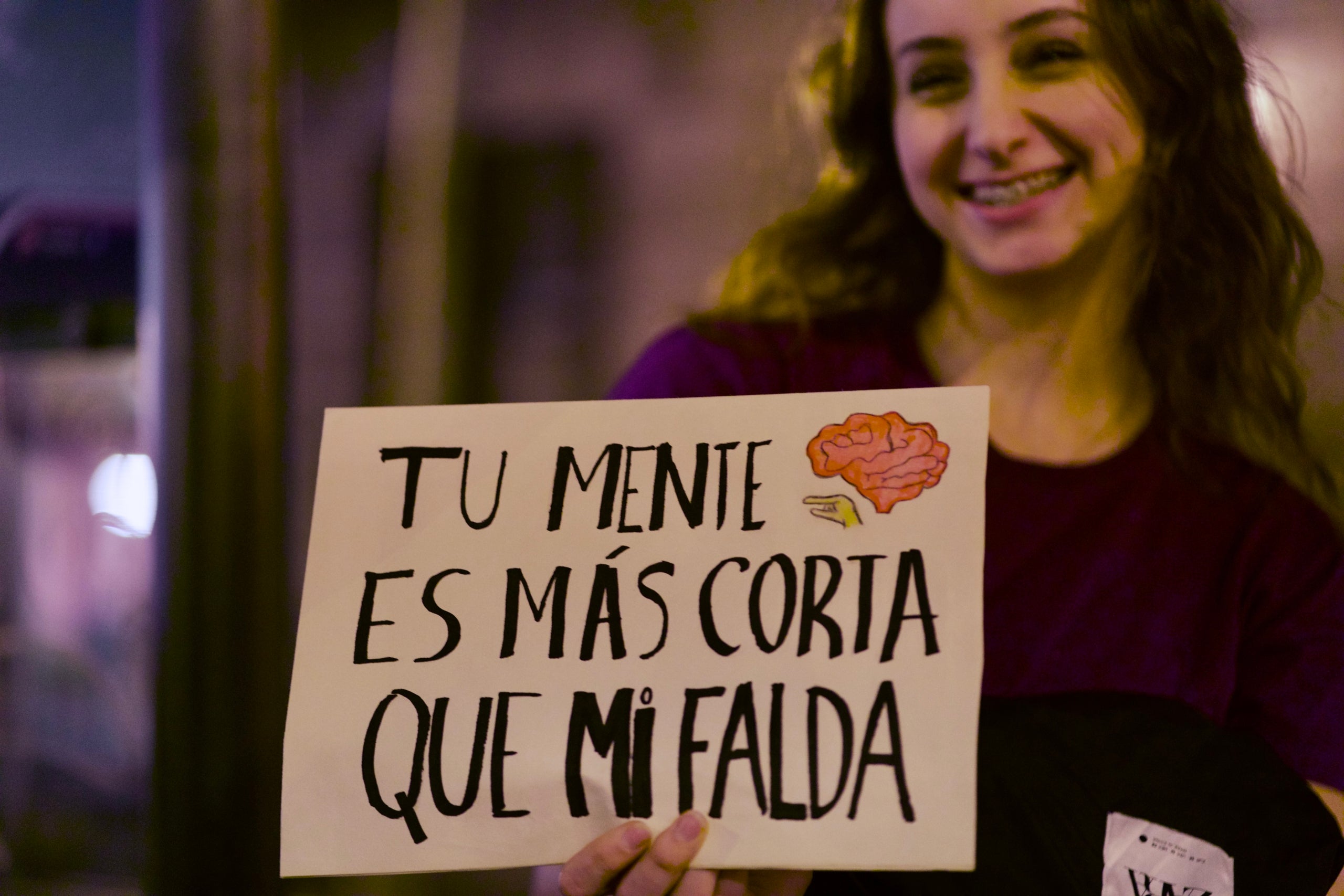 Cartel feminista en el 8-M / Mireia Comas