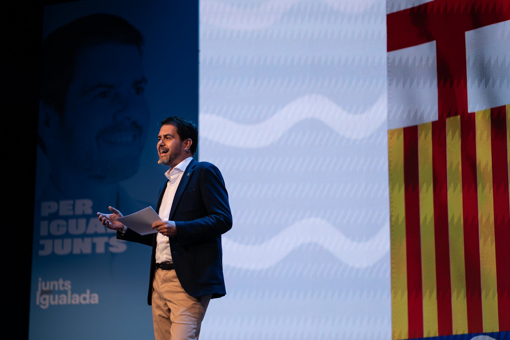 Presentación de la candidatura de Marc Catells, alcalde Juntos por Igualada, con Xavier Trias 23/3/2023 / Mireia Comas