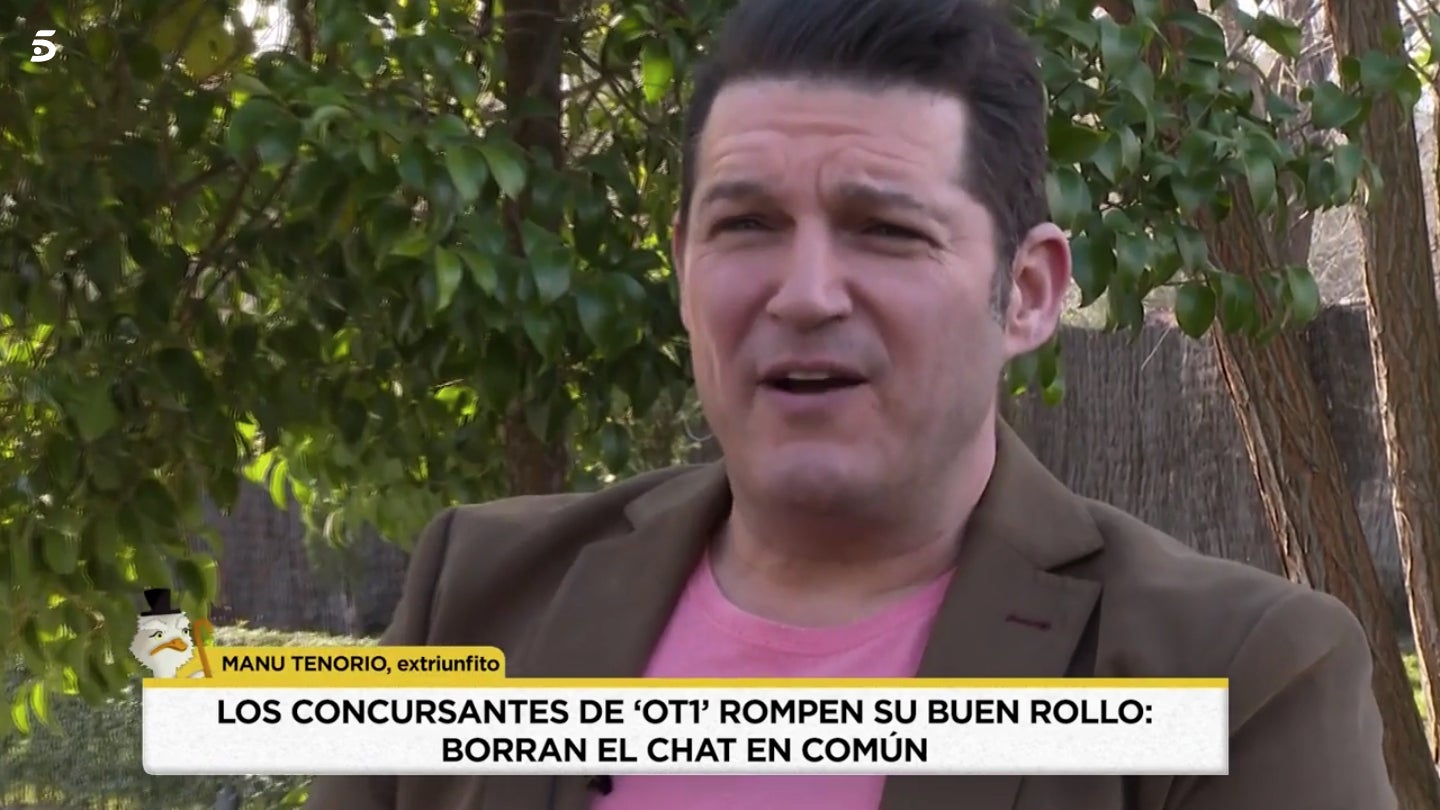 El cantante reconoce que ha perdido el contacto con los compañeros - Telecinco