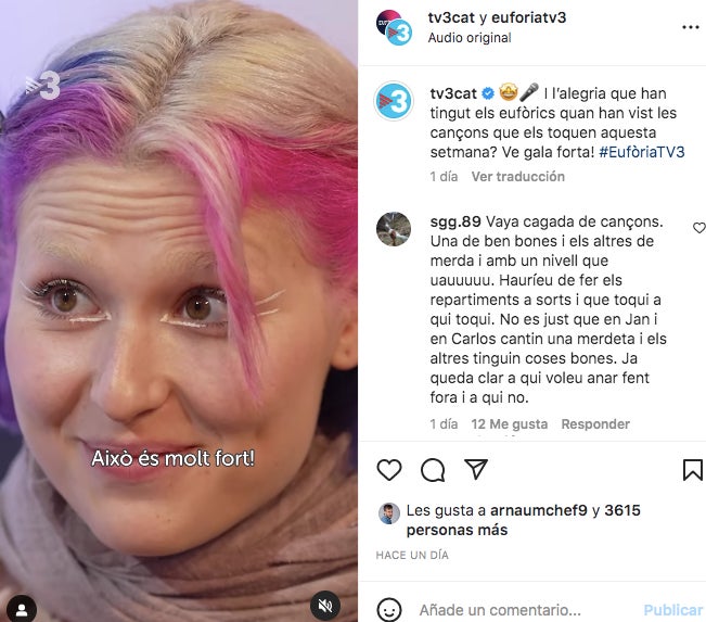 Els concursants reben l'encàrrec de les cançons d'aquestes gales - Instagram