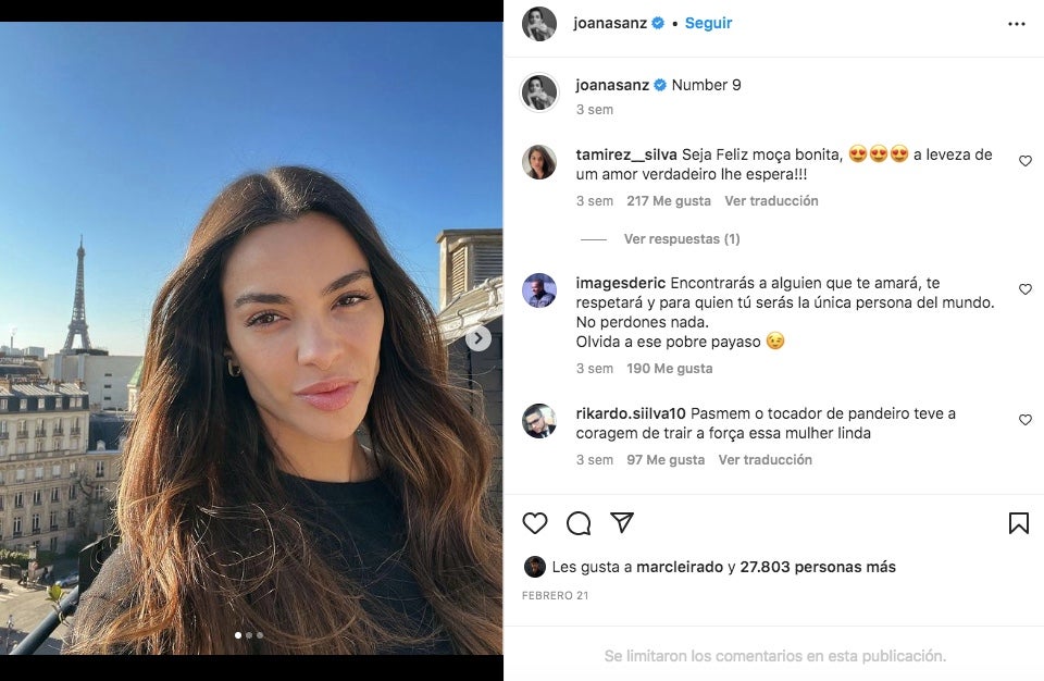 La dona de Dani Alves reconeix que no pot continuar amb ell - Instagram