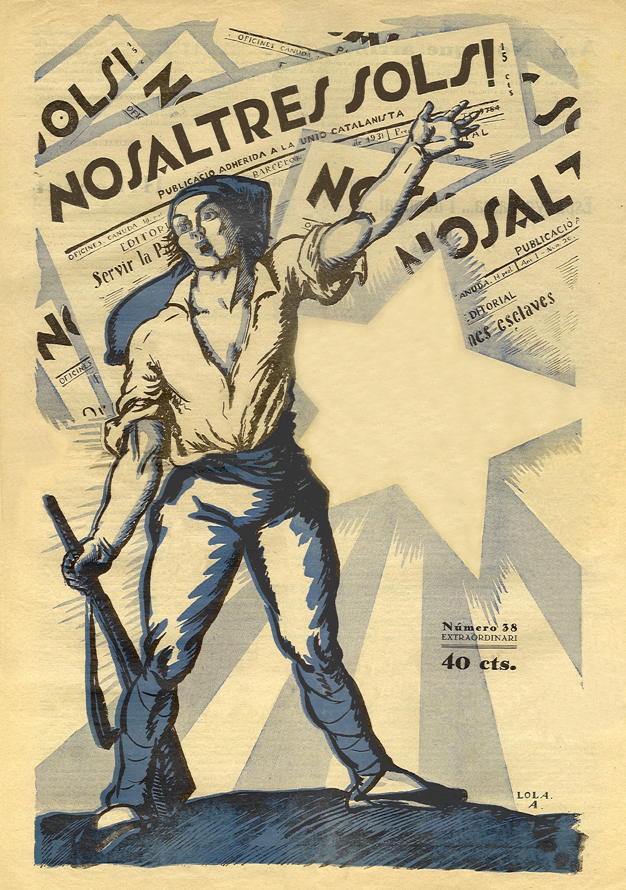 Il·lustració de Lola Anglada de Nosaltres Sols! del 30 de desembre de 1931 | Arxiu Memòria Nacional de Reeixida