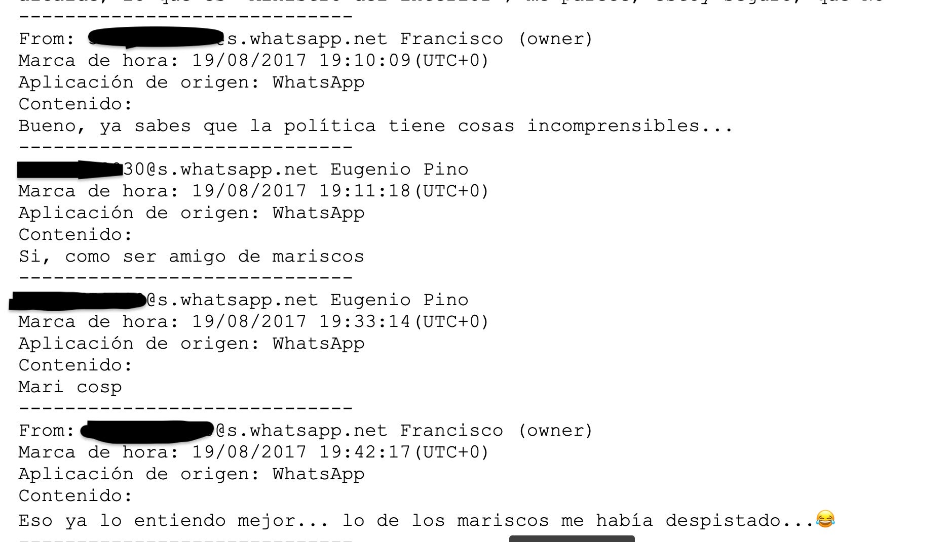 Parto de la conversación entre Pino y Martínez sobre el 17A/Quico Sallés