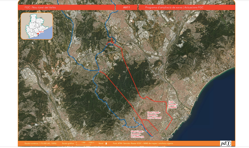 El Pla Director d'Infraestructures 2021-2030 de l'ATM planteja un nou túnel per connectar el Vallès amb Barcelona | ATM