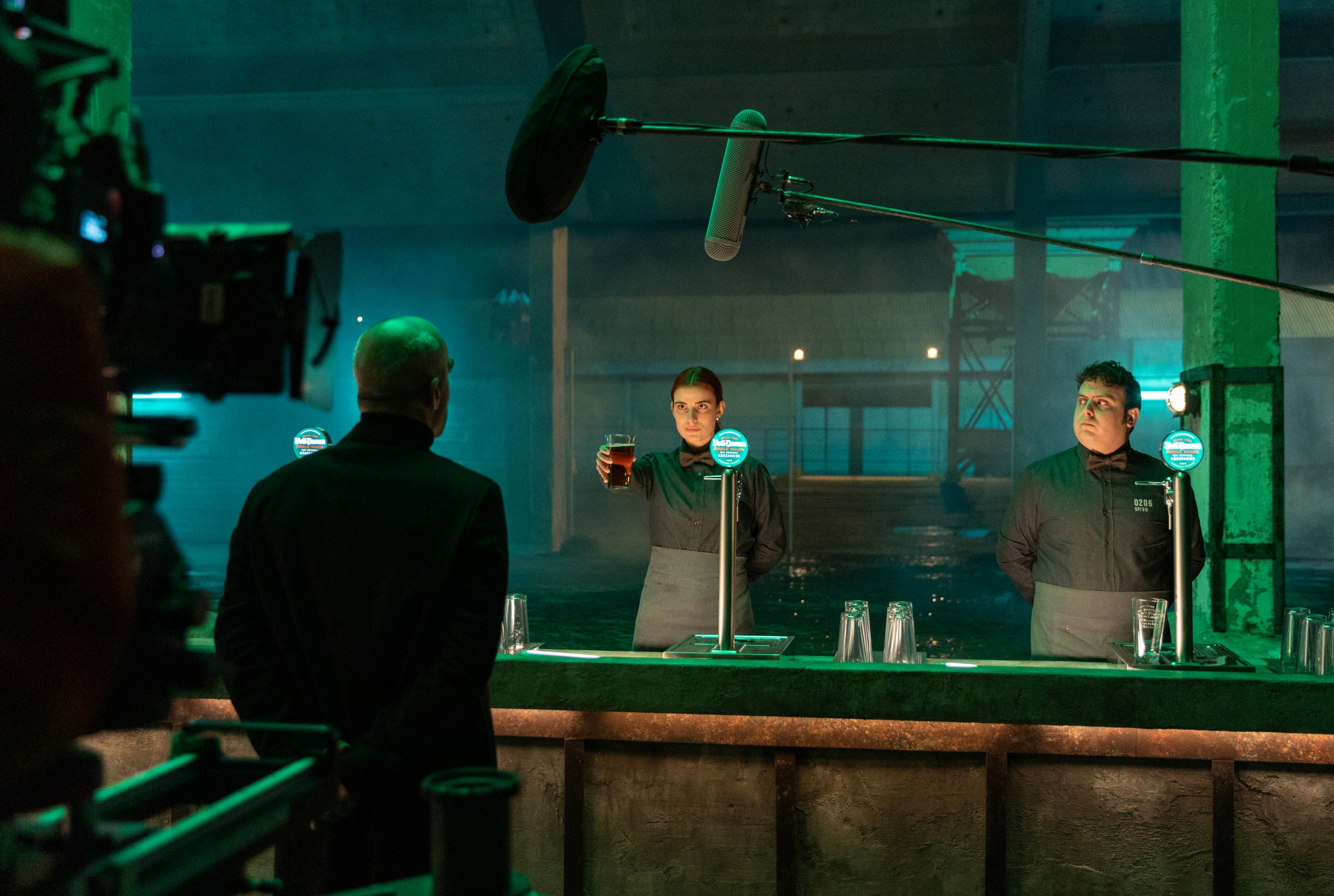 Un moment del rodatge de 'Els 5 passos', el nou curtmetratge de Voll-Damm