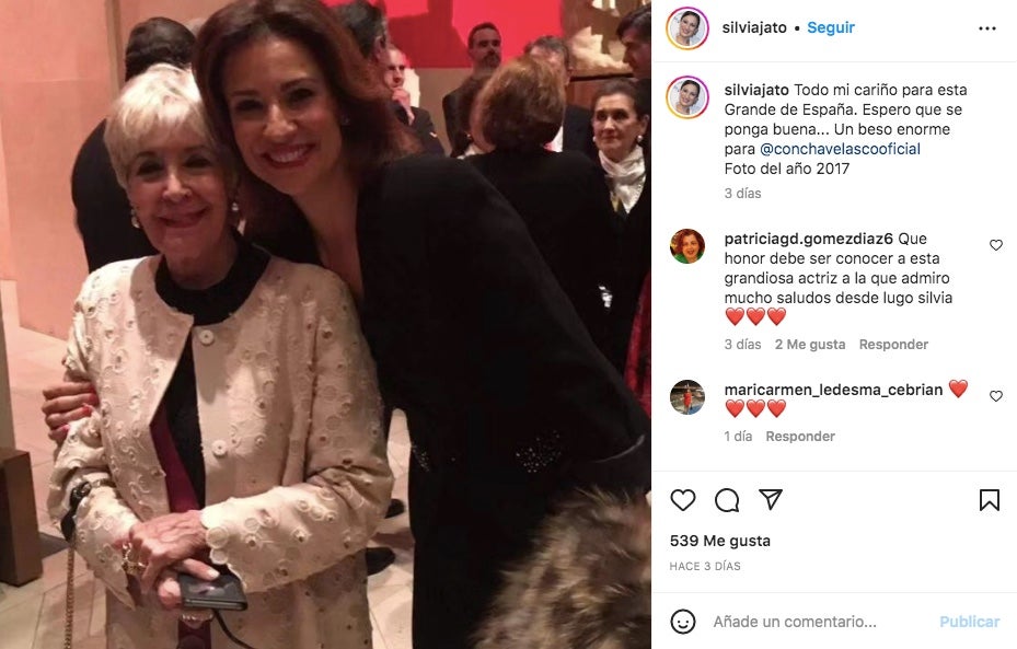 Silvia Jato envia un missatge a Concha Velasco - Instagram