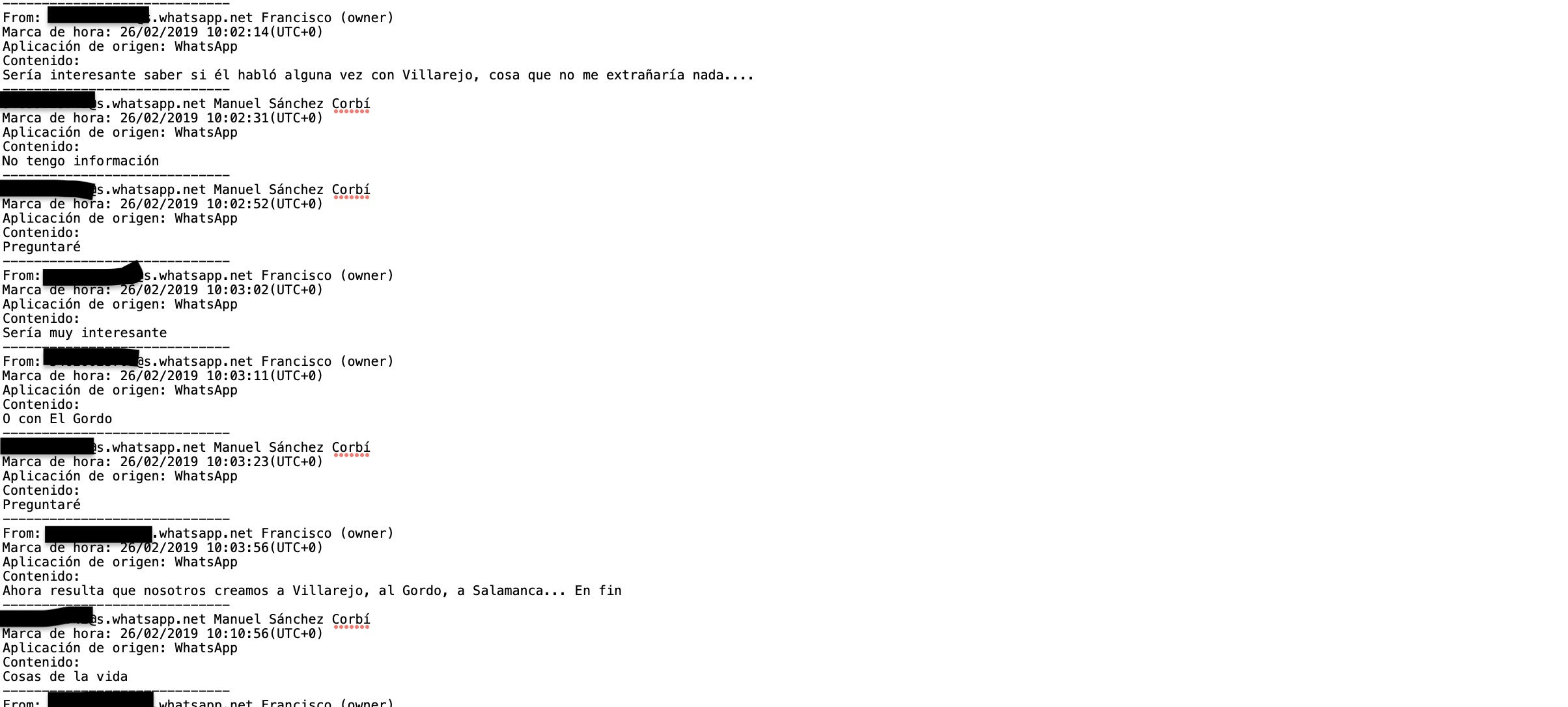 Parto de la conversación entre Martínez y Corbí con que especulan con la posibilidad que Villarejo tenga grabado Marlaska/QS