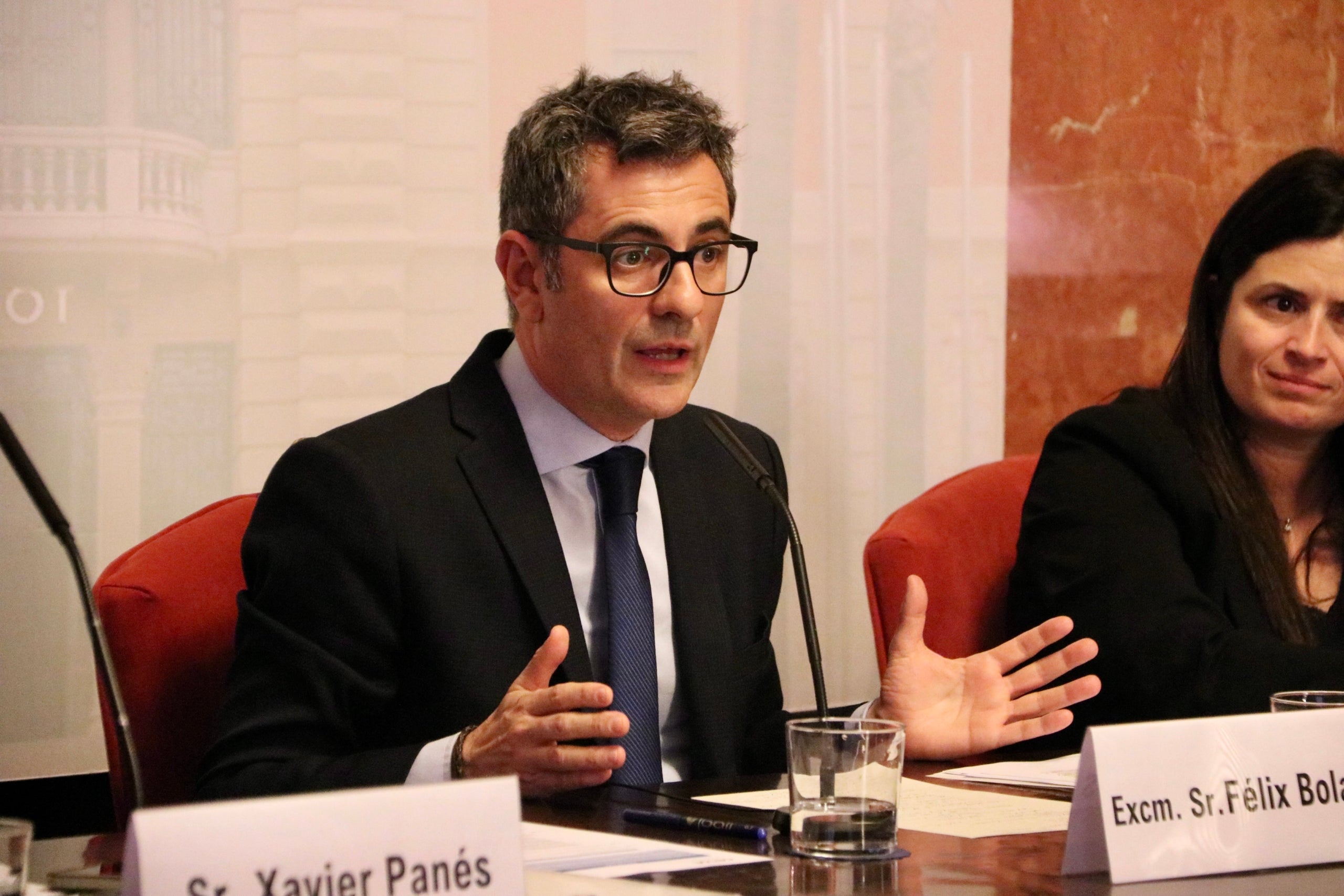El ministre de la Presidència, Félix Bolaños, a la seu de Cecot | ACN