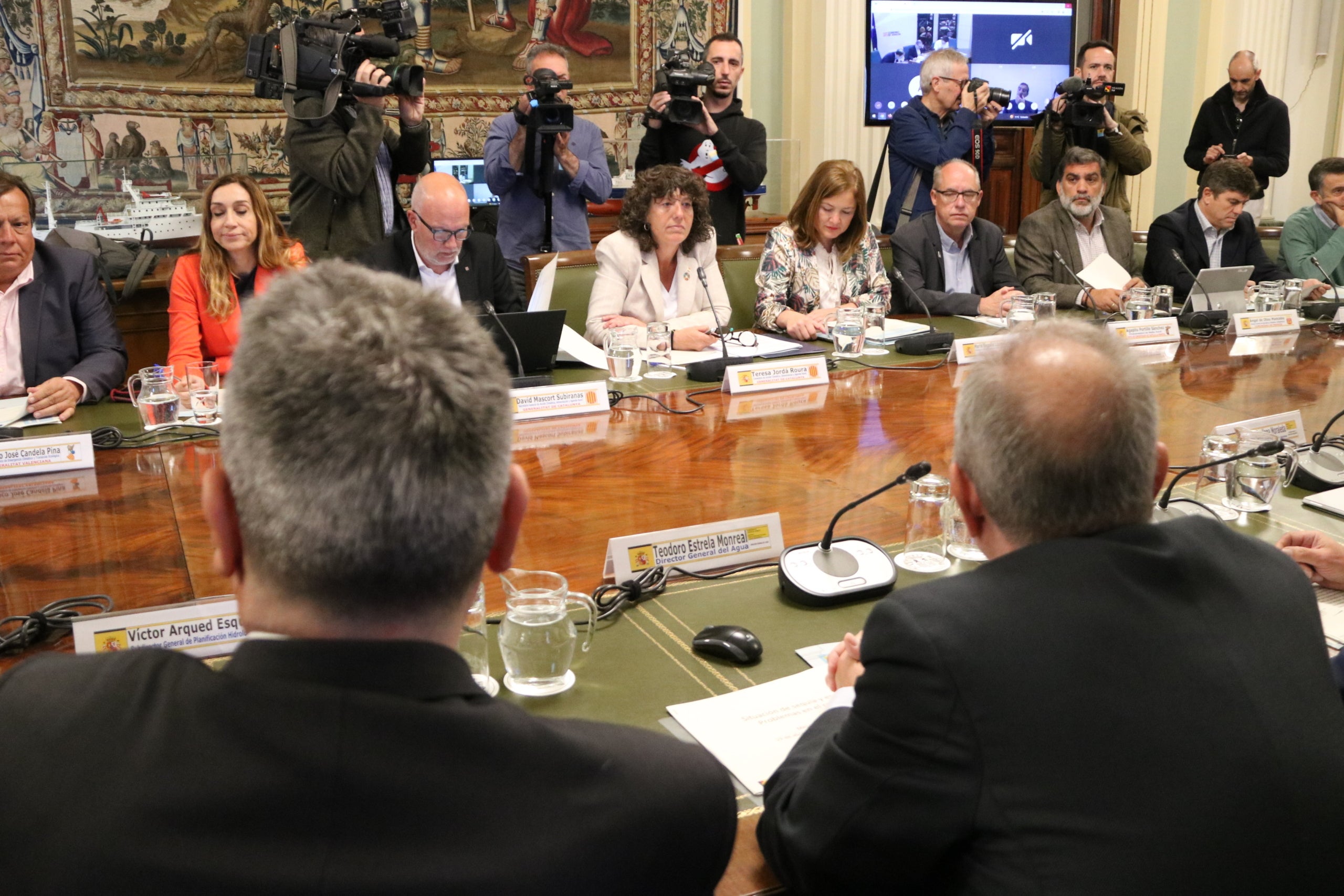 La consellera d’Acció Climàtica, Teresa Jordà, a la reunió de la taula de la sequera al Ministeri d'Agricultura | ACN