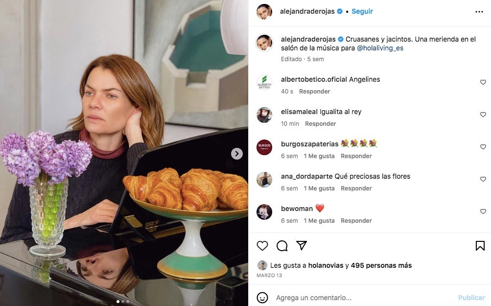 Alejandra de Rojas, assenyalada com la filla secreta - Instagram