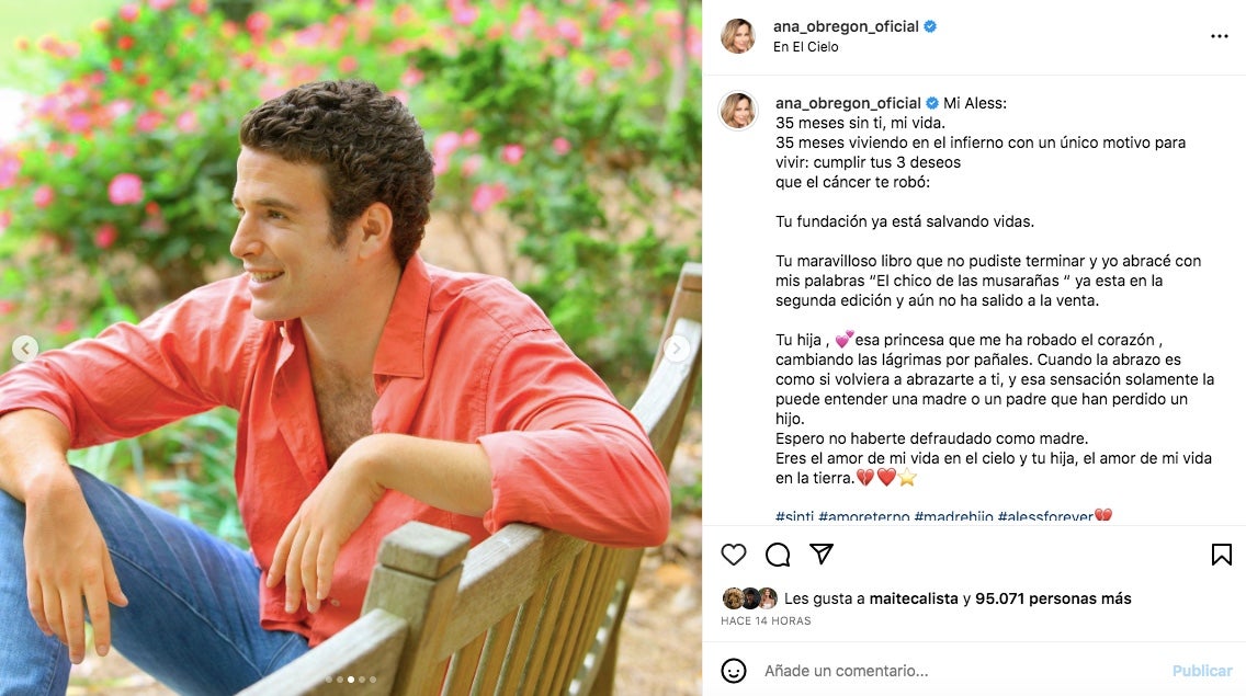 Ana Obregón, contenta per haver complert els tres desitjos del fill - Instagram