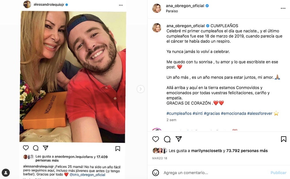 Ana Obregón ha complert l'últim desig del fill - Instagram