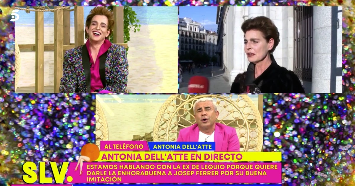 Antonia Dell'Atte entra en directe a Sálvame - Telecinco
