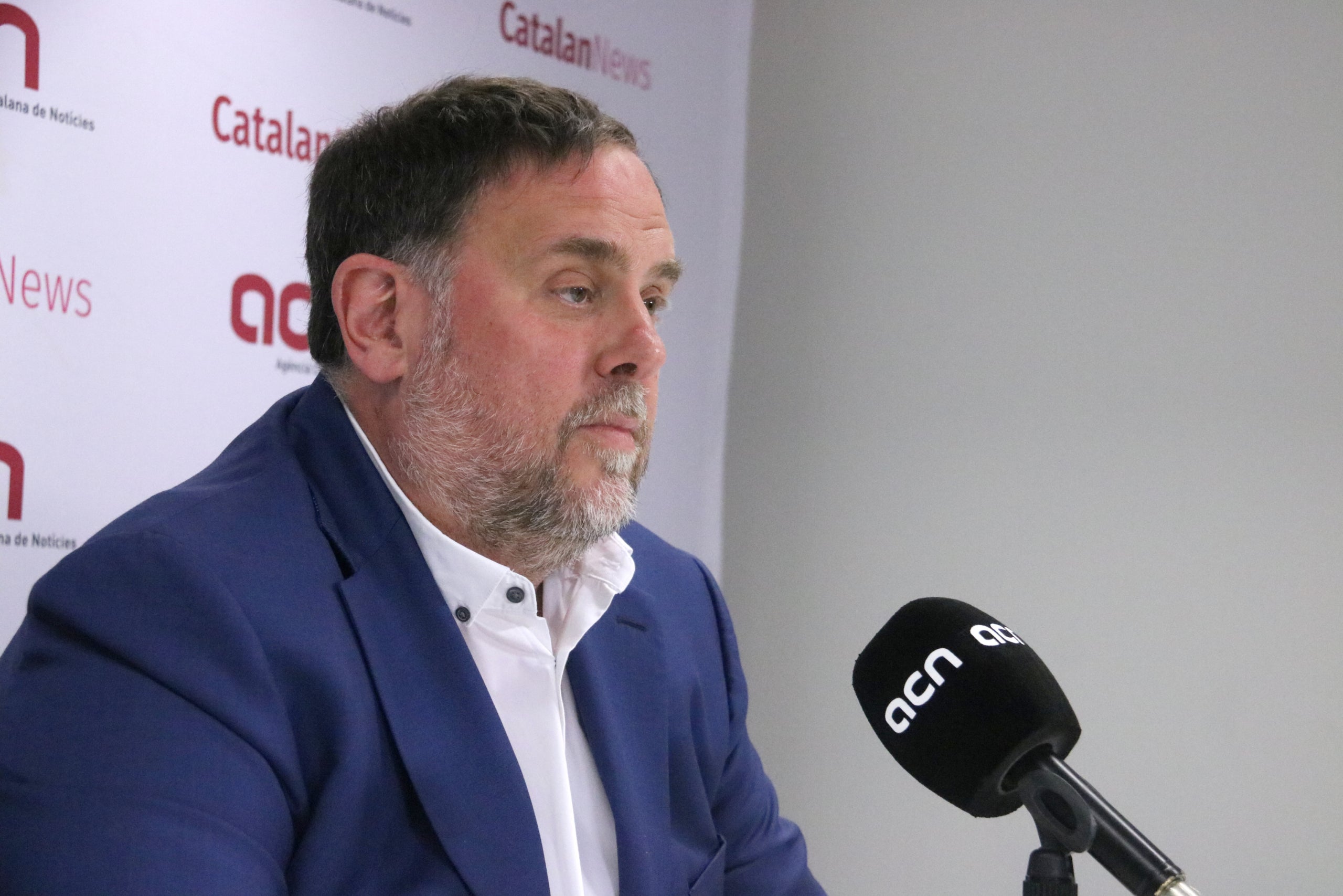El president d'ERC, Oriol Junqueras, en una entrevista amb l'ACN | ACN