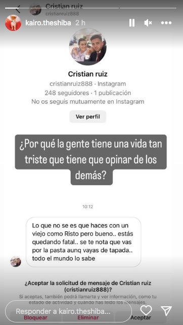 La nòvia del presentador es defensa - Instagram