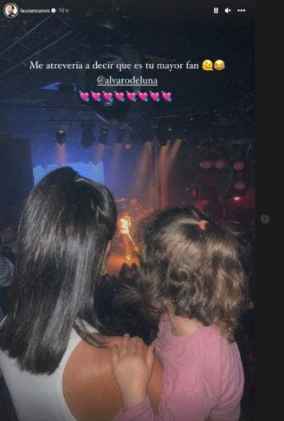 Laura Escanes, amb la filla en el concert d'Álvaro de Luna - Instagram