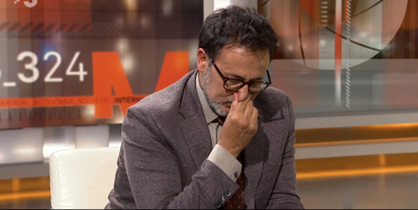 Xavier Graset, molt emocionat en una entrevista en directe - TV3