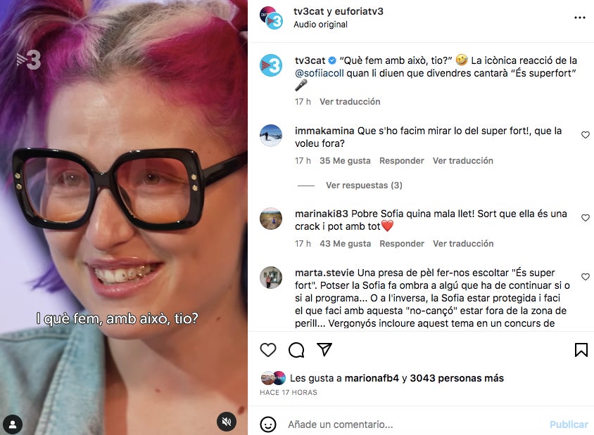 Actuacions molt potents a la gala d'aquesta nit - Instagram